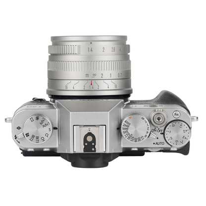 7Artisans 35mm F/1.4 APS-C Format Fujifilm X Mount Compact Portrait Prime Lens MF Manual Focus for Mirrorless Cameras | Black Silver
