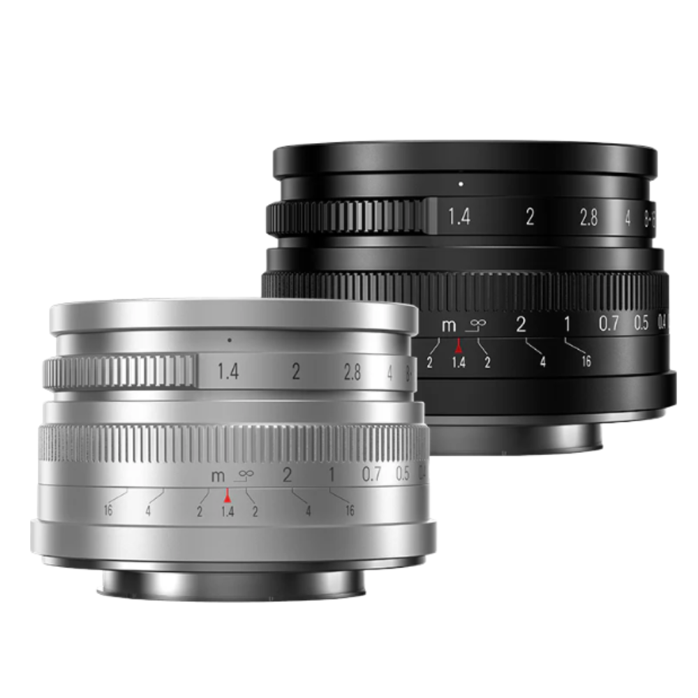 7Artisans 35mm F/1.4 APS-C Format Nikon Z Mount Compact Portrait Prime Lens MF Manual Focus for Mirrorless Cameras | Black Silver