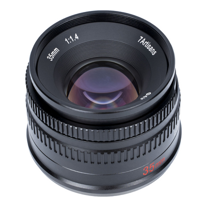 7Artisans 35mm F/1.4 APS-C Format Nikon Z Mount Compact Portrait Prime Lens MF Manual Focus for Mirrorless Cameras | Black Silver