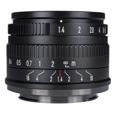 7Artisans 35mm F/1.4 APS-C Format Fujifilm X Mount Compact Portrait Prime Lens MF Manual Focus for Mirrorless Cameras | Black Silver