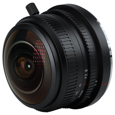 7Artisans 4mm F/2.8 APS-C Format Fujifilm X Mount Circular Fisheye Prime Lens MF Manual Focus for Mirrorless Cameras