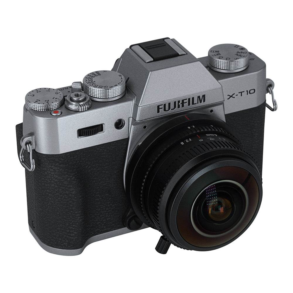 7Artisans 4mm F/2.8 APS-C Format Fujifilm X Mount Circular Fisheye Prime Lens MF Manual Focus for Mirrorless Cameras
