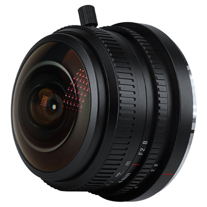7Artisans 4mm F/2.8 APS-C Format Panasonic Olympus M43 Mount Circular Fisheye Prime Lens MF Manual Focus for Mirrorless Cameras
