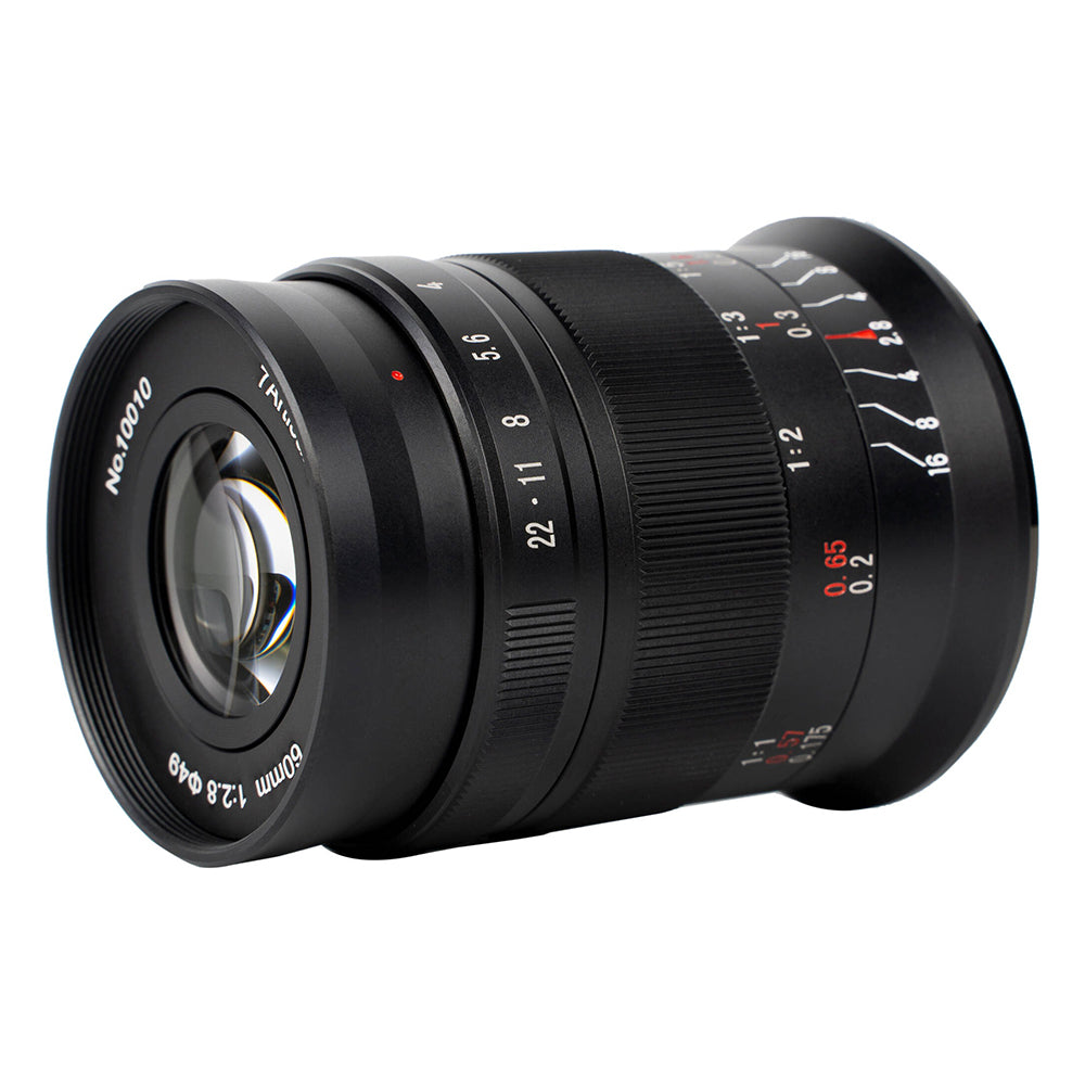 7Artisans Photoelectric 60mm F/2.8 APS-C Format Panasonic Olympus M43 Mount Macro Telephoto Prime Lens MF Manual Focus for Mirrorless Cameras