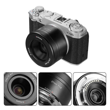 7Artisans 27mm F/2.8 APS-C Format Fujifilm X Mount Compact Portrait Prime Lens AF Autofocus for Mirrorless Cameras