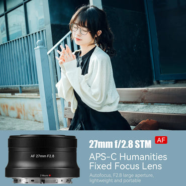 7Artisans 27mm F/2.8 APS-C Format Nikon Z Mount Compact Portrait Prime Lens AF Autofocus for Mirrorless Cameras