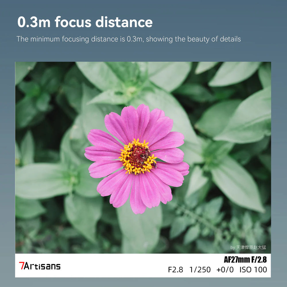 7Artisans 27mm F/2.8 APS-C Format Nikon Z Mount Compact Portrait Prime Lens AF Autofocus for Mirrorless Cameras