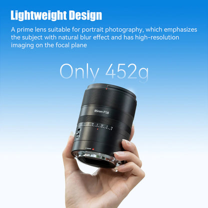 7Artisans 85mm F/1.8 STM Full Frame Format Nikon Z Mount Fast Aperture Portrait Prime Lens AF Autofocus for Mirrorless Cameras