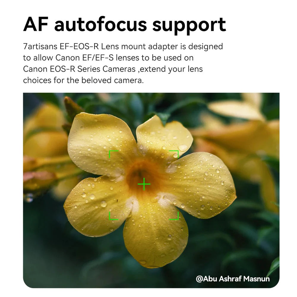 7Artisans Canon EF / EF-S to RF EOS-R Lens Mount Adapter AF Autofocus for Mirrorless Cameras