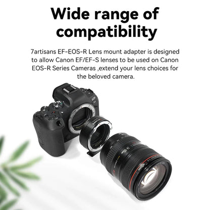 7Artisans Canon EF / EF-S to RF EOS-R Lens Mount Adapter AF Autofocus for Mirrorless Cameras