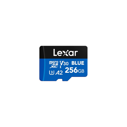 Lexar BLUE microSDXC UHS-I V30 A2 U3 Class 10 Memory Card - 160MB/s Read Speed | 256GB / 512GB / 1TB