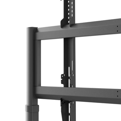 North Bayou NB P320 80-110" Heavy-Duty Motorized TV Stand Mobile Cart with Automatic Lifter, VESA 200x200-900x600mm, Touch Control Panel & 90.9kg Load Capacity for Televisions, Screen Displays & Monitors | Home Theater & Conference Room