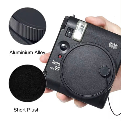 Pikxi Aluminum Protective Lens Cap for FUJIFILM Instax Mini 99 Instant Film Camera - Available in Black, Gray, and Silver Colors