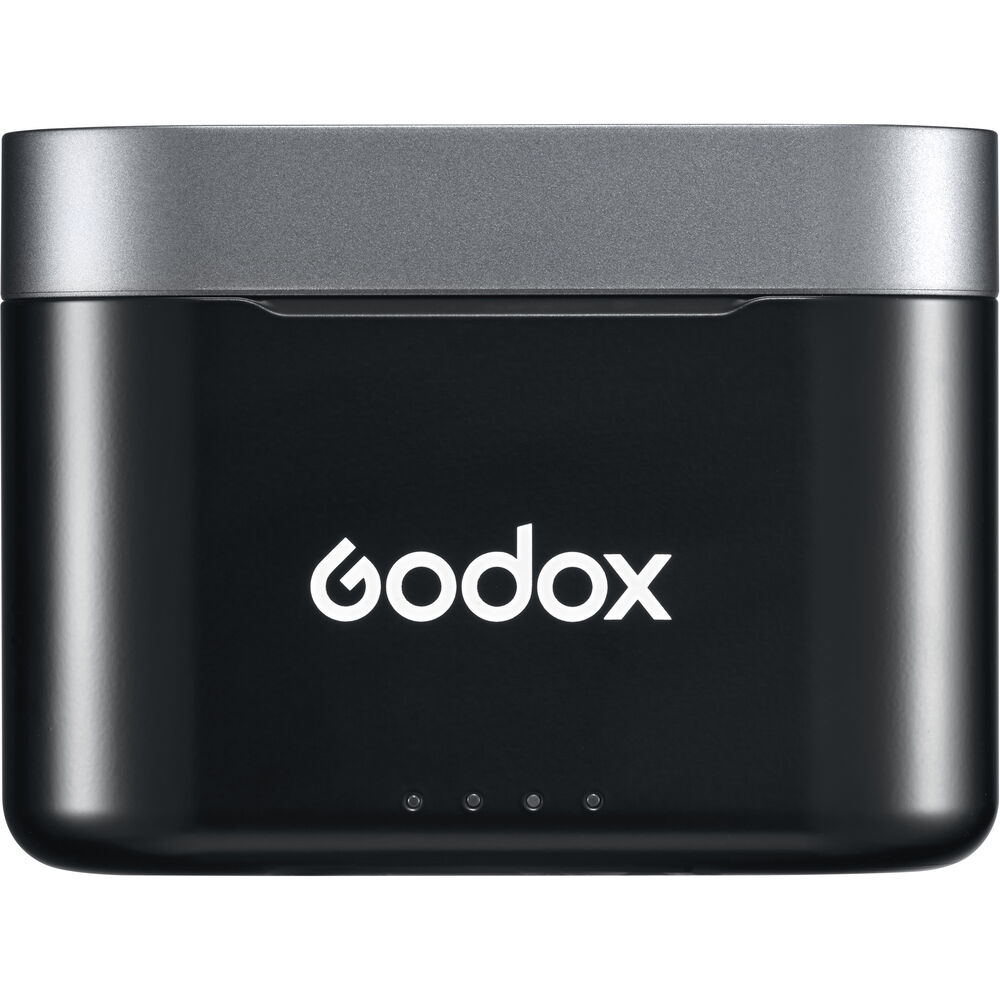Godox WEC-S 2-Person Wireless Mic (2TX + 1RX) with Multi-Interface Shoe for Sony Cameras, Charging Case, Digital & Alog Audio Mode, Built-In Microphone On Receiver, Clip-On Transmitters, 8+21 Hours Battery Life for Vlogging & Streaming