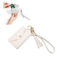 Pikxi Mini Snap Button Tassel Leather Wallet for Instax Mini Film & Card Holder with Wrist Loop - Women's Wallet