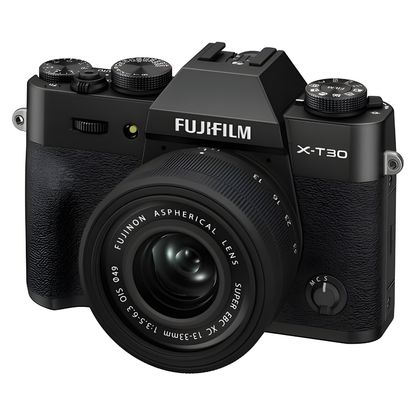 FUJIFILM X-T30 III Mirrorless Camera with XC 13-33mm f/3.5-6.3 OIS Lens - Black
