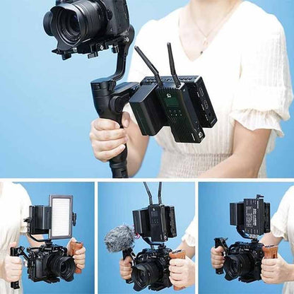 FEELWORLD F5 PRO V4 PROX 6 / 5.5 Inches Camera Field Monitor 3D LUT 450 / 1600-nit Full-HD IPS LCD Touch Screen Display Panel with 4K UHD HDMI Input & Output Loop, L-Series Battery Plate, Cold Shoe Tilt Arm for DSLR, SLR, Mirrorless Camera