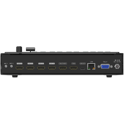 AVMatrix HVS0402U 4 Channel HDMI Live Streaming Video Switcher with T-bar/Auto/Cut Transition Effects, Chroma Key and Luma Key, 2 PIP/POP, 49 Preset Patterns, Audio Mixing/AFV and LAN Port for PC Control Software