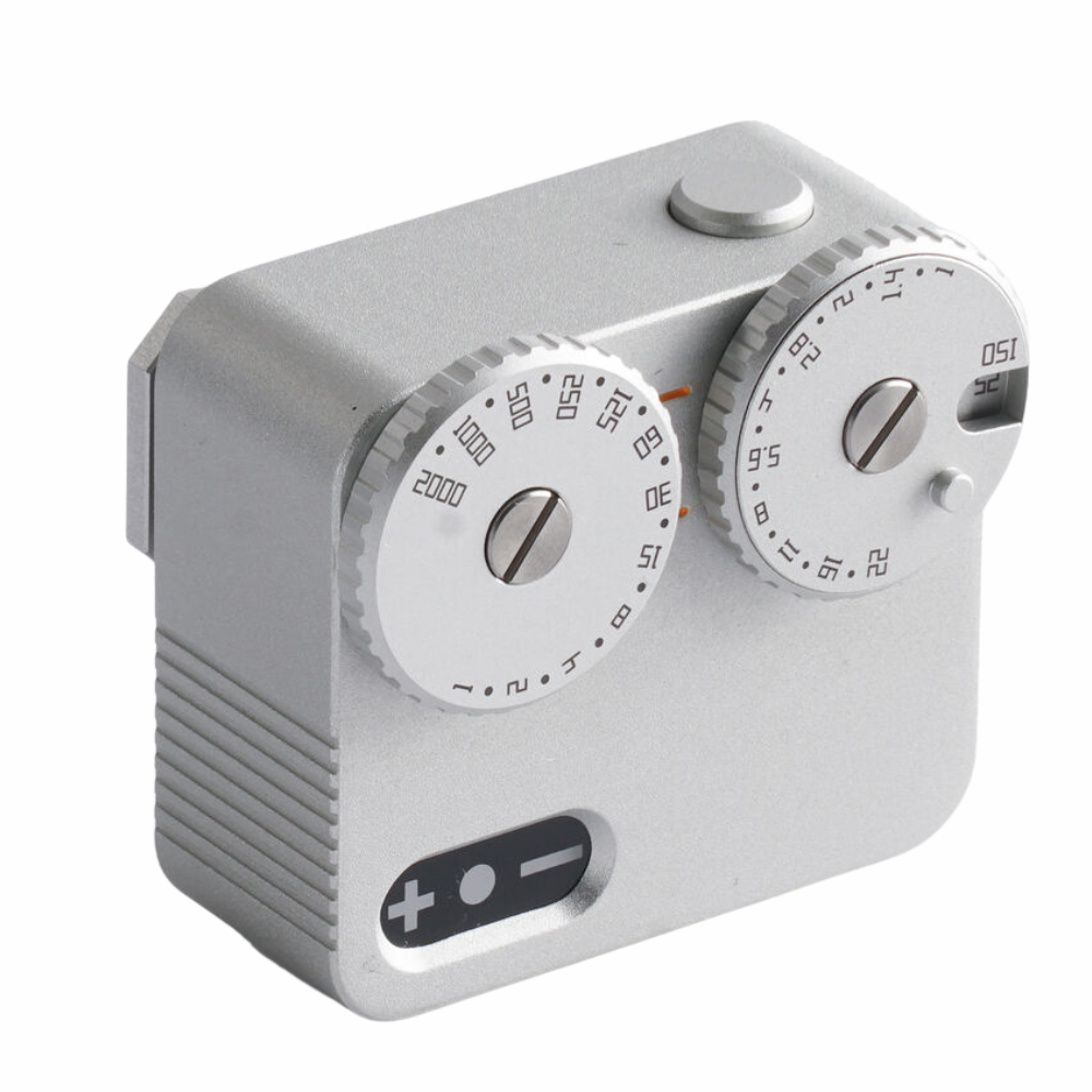 TTArtisan Light Meter II Alog Illuminometer APS-C Frame, F/2.0 Large Aperture with Dual Tuning Dial and Light Indicator, 23 Stop Shutter Speeds for E / X / Z / M43 / RF Mount Mirrorless Cameras and Photography | Black, Silver