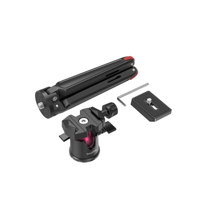 [CLEARANCE] SmallRig Mini Tabletop Tripod and Panoramic Ball Head with Knob and Arca-Type QR Quick Release Plate, 1/4"-20 Screws for Compact DSLR and Action Camera, Smartphones BUT2664