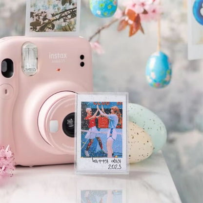 [CLEARANCE] Pikxi Ice Cream Cute Transparent Photo Mini Storage Box with 10 Sheets Capacity for Fujifilm Instax Mini Film