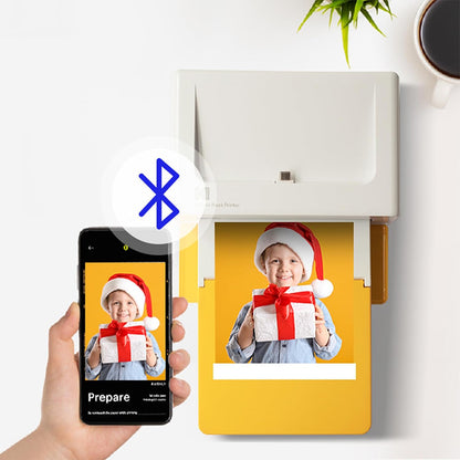 KODAK Dock Plus USB Type-C / Lightning Port Dock + Bluetooth Instant Photo Printer and Accessories Kit Bundle w/ 4" x 6" Prints, 10 + 80 Sheets, 4PASS Print Technology, Bordered / Borderless Printing & Mobile Smartphone App Support | PD460