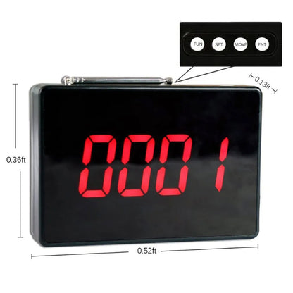 DAYTECH 10-Piece Set Call Button Restaurant Staff Pager Calling System 300m Long Range Assitance Alarm Beeper for Fast Food, Cafe, Hospital, Clinic, Coffee Shop | E-P4