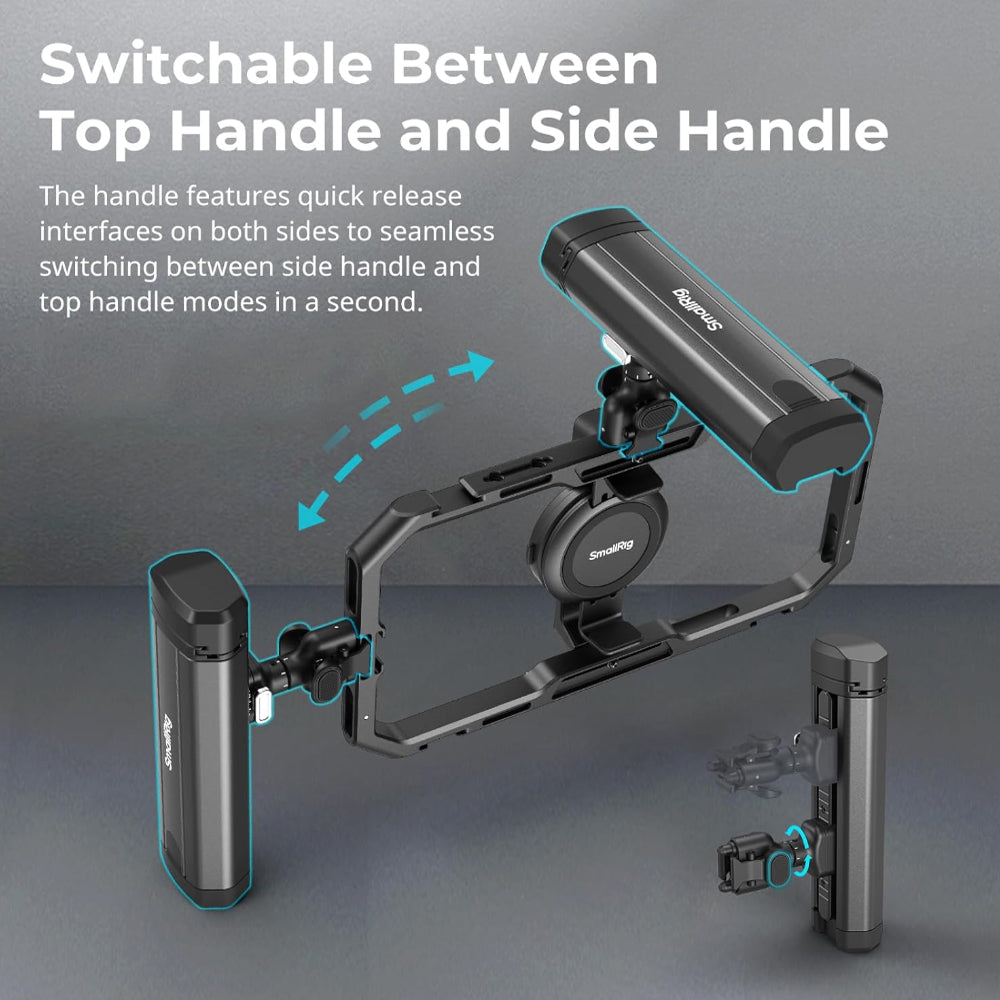 SmallRig Rotatable Bilateral Quick Release Side Handle Grip for HawkLock Mobile Video Smartphone Cages | 4842