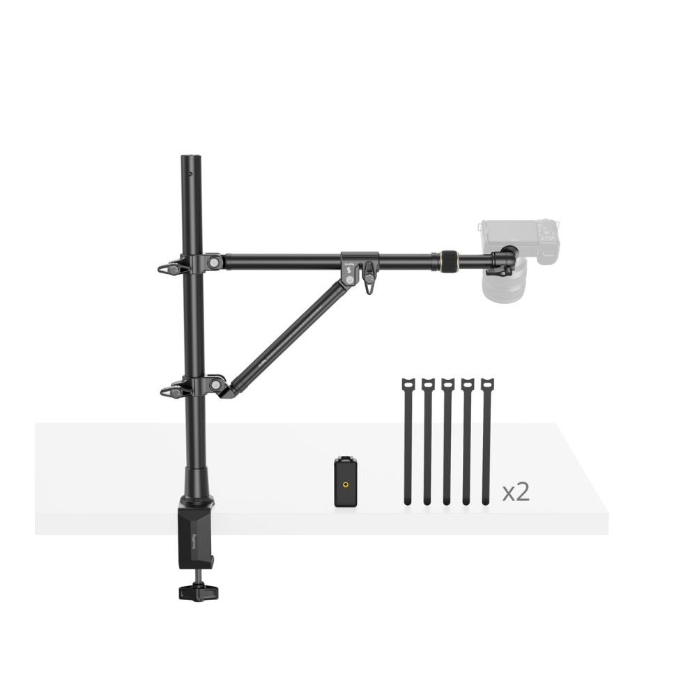 SmallRig Camera Desktop Overhead Bracket for Photography and Live Streaming with 3kg Load Capacity, Triangular Support Structure, Adjustable Crossbar, and Cable Management | 4304