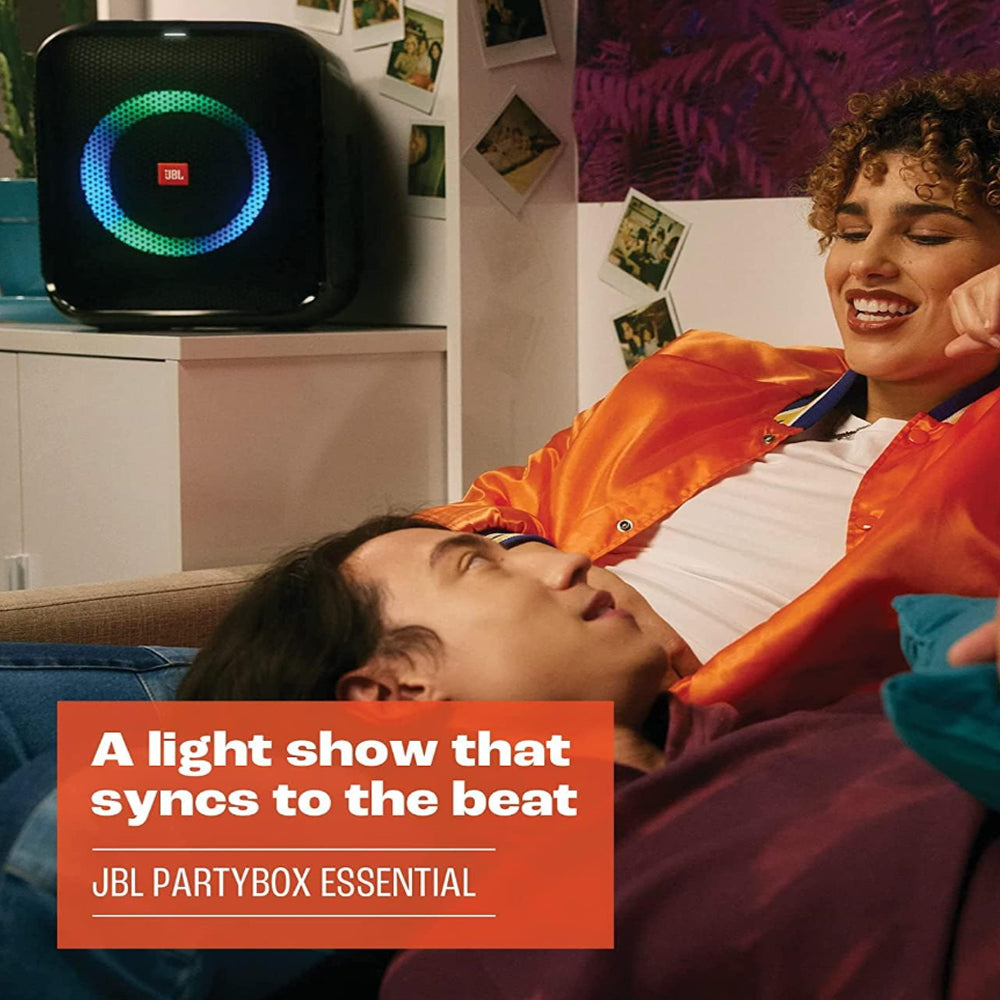 JBL PartyBox Encore Bluetooth Speaker with 2-Person Wireless Microphones - 100W RMS Portable Party Speaker with Dynamic Light Show, Splashproof Design & Speaker Pairing for Karaoke & Music Playing