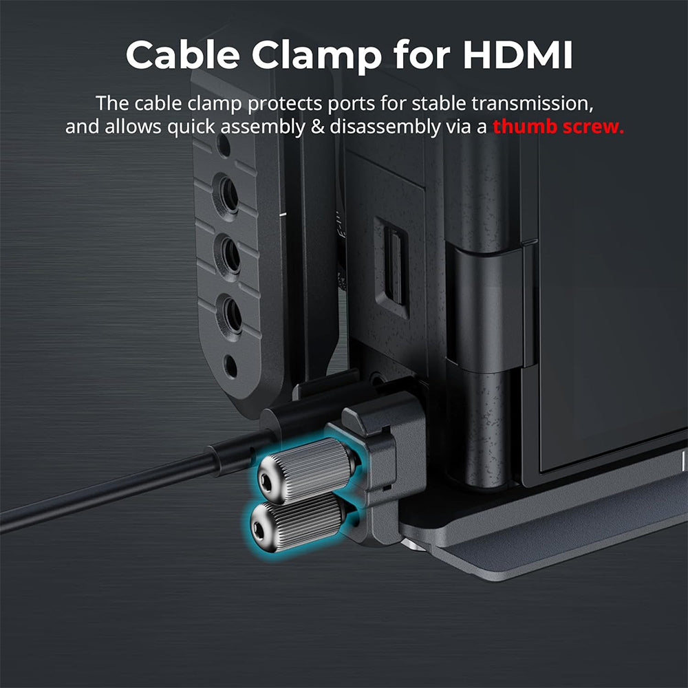 SmallRig HawkLock Camera Cage Kit for Sony ZV-E10 II with Cable Clamp - Arca-Type Baseplate & Silicone Grip, Quick Release Interfaces, Self-Locking Mechanism, Three-Point Locking System, Unobstructed Access to Ports & Tilt Screen | 4949