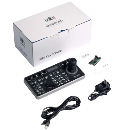 FEELWORLD KBC20 / KBC20N NDI PTZ Camera Controller Joystick Multi-Interface  Keyboard for Live Streaming and Broadcast