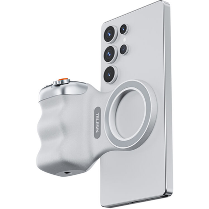 TELESIN Fun Shot Magnetic Grip for Mobile Phone Mount Accessory (White)