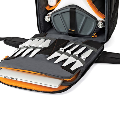 Lowepro DroneGuard BP / PRO 450 Backpack Bag for 3DR Solo, DJI Phantom Series, Quadcopter Drones, Action Camera, Batteries & Accessories Storage Carrying Bag with Up to 15" Tablet / Laptop Compartment