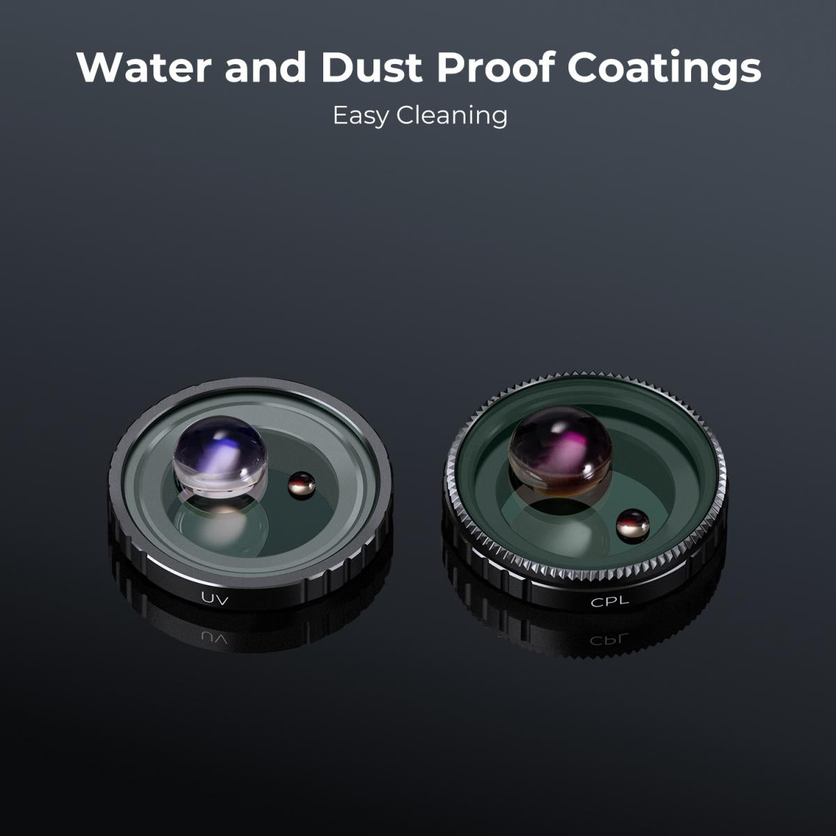 [CLEARANCE] K&F Concept Nano-X Series CPL Circular Polarizer / UV Ultraviolet Filters Lens Filter for Insta360 GO 3  / GO 3S Action Camera with Multi-Coated Optical Glass and Ultra-Thin Aluminum Frame