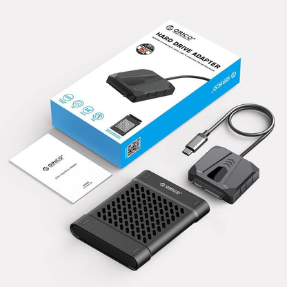 [CLEARANCE] ORICO 2.5" / 3.5" SATA SSD HDD Hard Disk Drive Adapter with Silicone Cover, USB 2.0 Output, 480Mbps Transfer Rate for PC Desktop Computer Laptop | UTS2-2AB