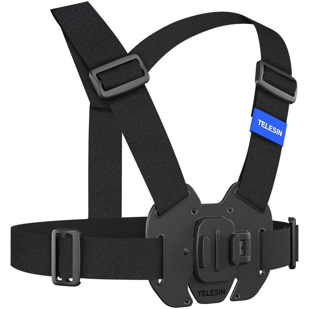 TELESIN Vest Chest Strap for Action Cameras with QR Quick Release Buckle