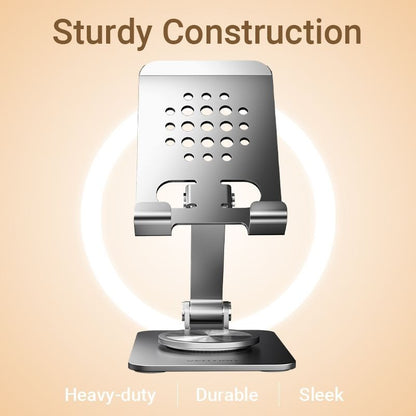 Vention Articulating Aluminum Alloy Tablet and Phone Holder Desk Stand with 360 Degree Rotatable for iPad, iPhone, Galaxy Tab, Android Smartphones etc. | KSDH0