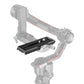 SmallRig Manfrotto-Style QR Quick Release Plate with 1/4"-20 Counterweight Thread, 3 M4 Threads, Measurement Scales and Adjustment Gears with Aluminum & Stainless Steel Construction for DJI RS 3 / RS 3 Pro / RS 2 / RSC 2 / Ronin-S Gimbals 3158B