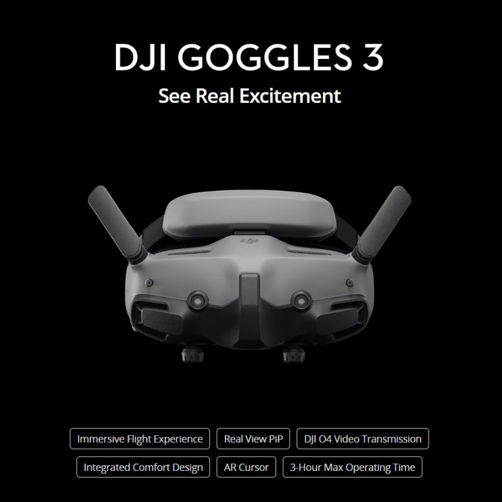DJI Goggles 3 Immersive FPV Headset for Avata 2, Mini 4 Pro, and Air 3 – JG Superstore