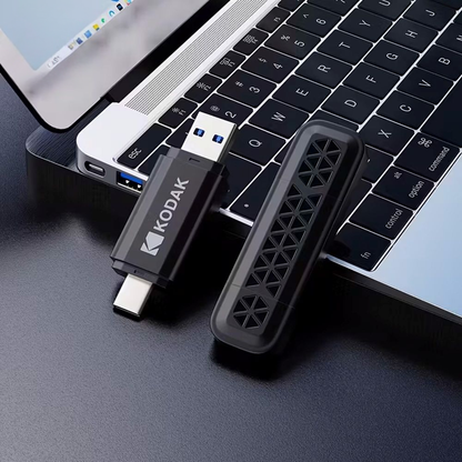 KODAK K143D 32GB 64GB Dual Flash Drive USB 3.2 Gen1 / USB Type-C OTG Port Memory Stick