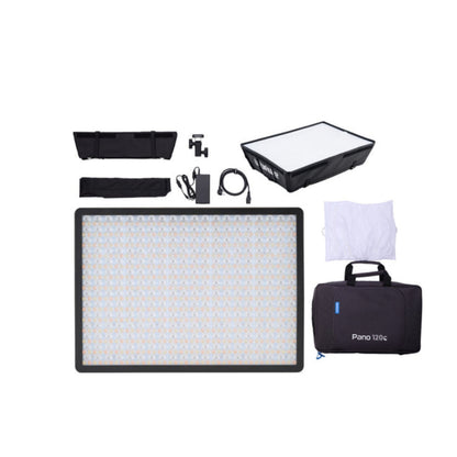 Aputure Amaran Pano 120C P60C RGB COB 120W Mobile Light Panel 2300K-10000K CCT, Sidus Link & Bluetooth Control, 12 Light Effect Presets for Content Creators Vloggers Photography Lighting and Studio Equipment | Black, White