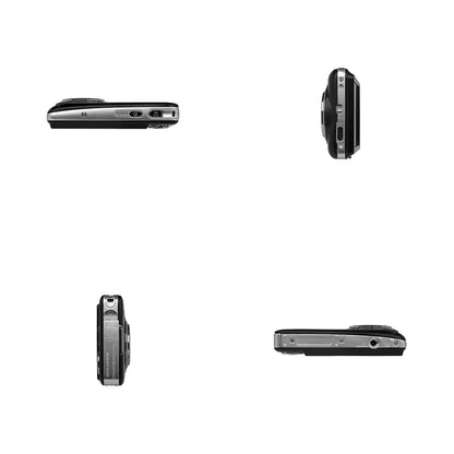 Yashica EasySnap 30MP 1080P Digital Camera with 8x Digital Zoom, JPG / AVI Photo Video Format, USB Type-C Interface, 550mAh Battery, 2.4" Screen Display and Micro SD Card Slot for Point & Shoot Photography | Silver, Black