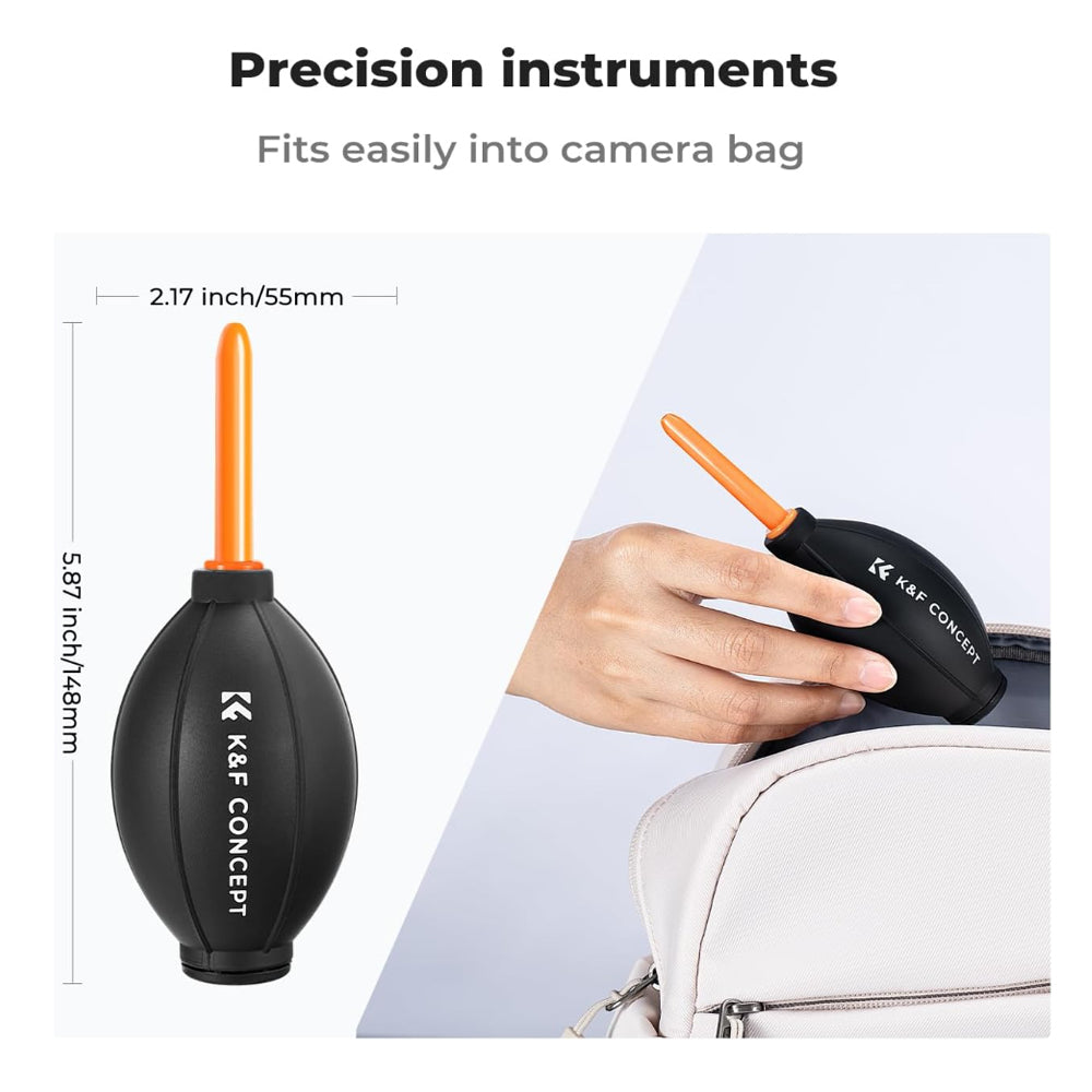 K&F Concept Air Dust Blower Lens and DSLR Mirrorless Camera Cleaner with Long Nozzle Design
