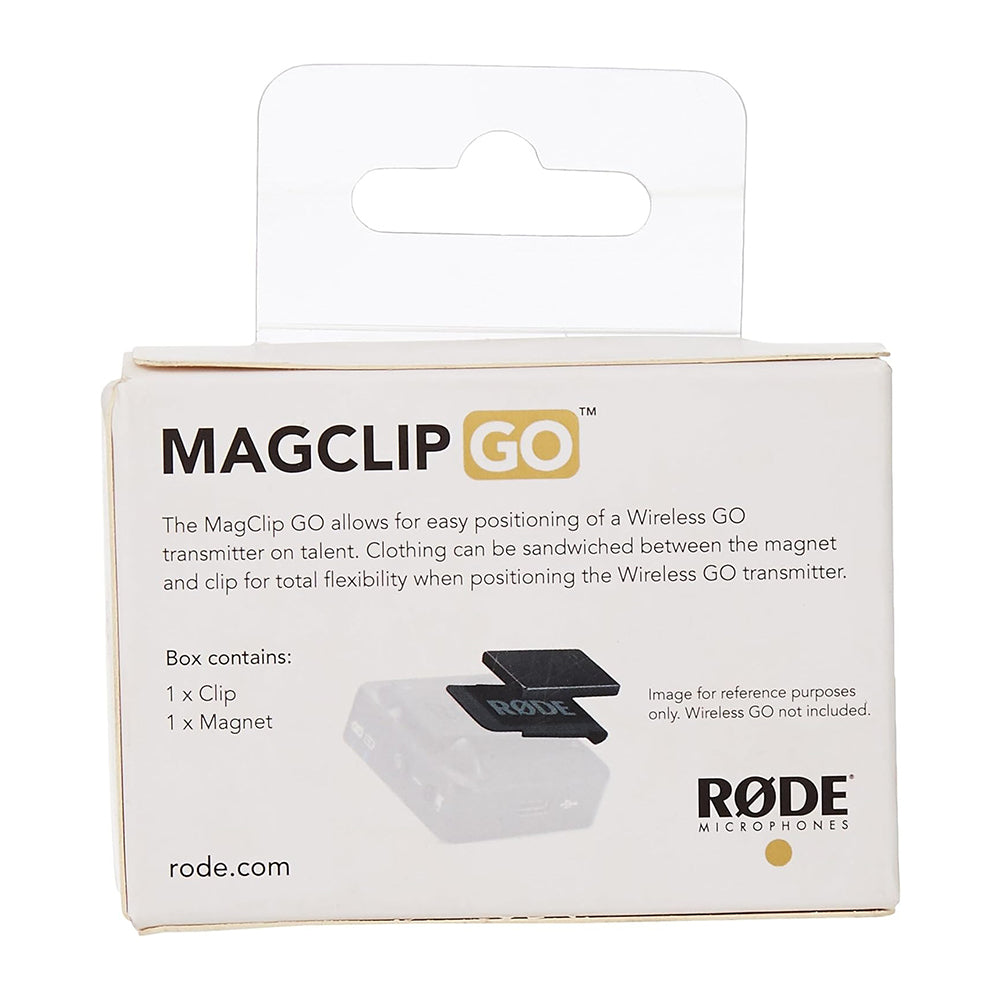 RODE MagClip GO Magnetic Clip for Wireless GO / ME Series Microphone Transmitters for Vlogging, Video Recording, and Content Creation - Audio Accessories