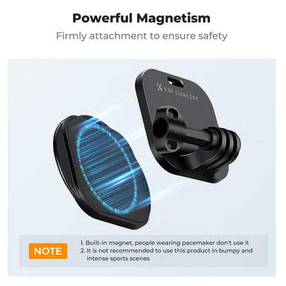 K&F Concept Magnetic Chest Mount / Neck Bracket with 360° / 180° Rotation for Smartphones and GoPro DJI Insta360 Action Cameras - POV Point of View Recording, Hands-Free Vlogging, Video Content Creation | KF31-116 SKU-2288