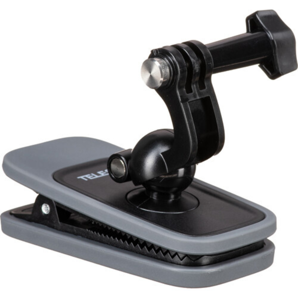 TELESIN Backpack Clip Mount for Action Cameras with 360° Ball Head and Mounting Buckle