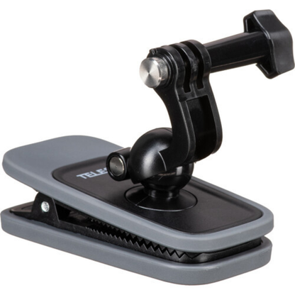 TELESIN Backpack Clip Mount for Action Cameras with 360° Ball Head and Mounting Buckle