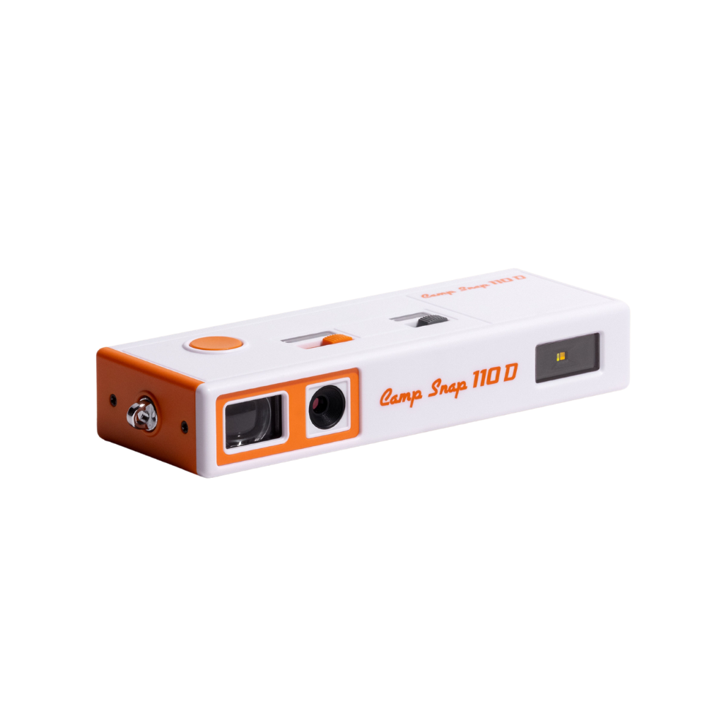 Camp Snap 110D Vintage Style Retro Screen-Free Digital Camera | Black in Black, Dreamsicle