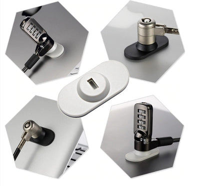 ArgoX Adhesive Mounting Security Lock Slot Adapter for Laptop & Computer Security Lock Cable | SP-P02
